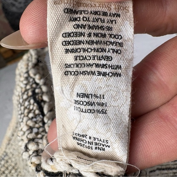 Soft Surroundings Striped Open-Front Cardigan Sweater XL Ribbed Knit Texture - Picture 6 of 8